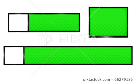 Street pop telop base, yellow green, with icon frame 66279186