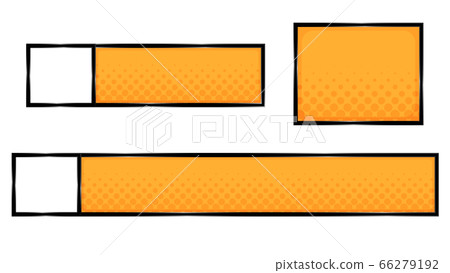 街頭流行telop基地與橙色圖標框架 66279192