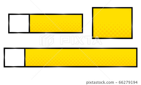街頭流行telop底座,黃色,帶圖標框架 街頭流行telop底座,黃色,帶圖標框架 66279194