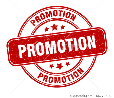 promotion stamp. promotion label. round grunge 66279400