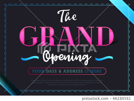 Grand opening celebration ceremony banner Grand opening celebration ceremony banner 66280581