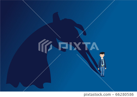 Businessman superhero. Successful business startup Businessman superhero. Successful business startup 66280586