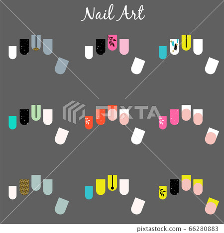 Nail designs vector templates. Nail designs vector templates. 66280883