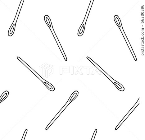 Vector seamless pattern of sew embroidery needle Vector seamless pattern of sew embroidery needle 66280896