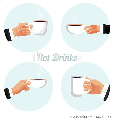 Coffee break time labels set Coffee break time labels set 66280964