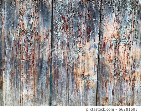 Texture of a black gray old wooden wall 66281693