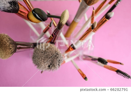 A set of beautiful different soft brushes 66282791