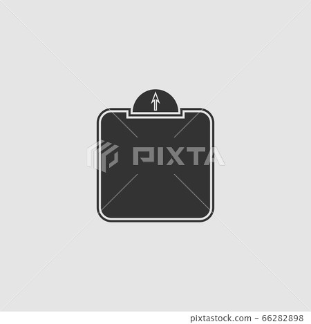 Scale icon flat. 66282898
