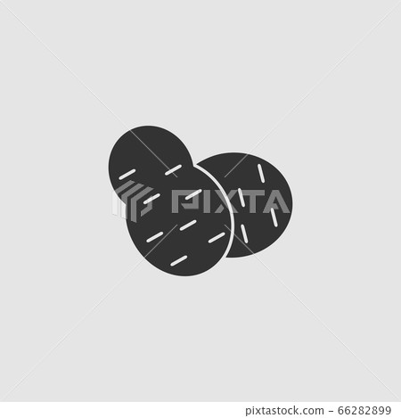 Potato icon flat. Potato icon flat. 66282899