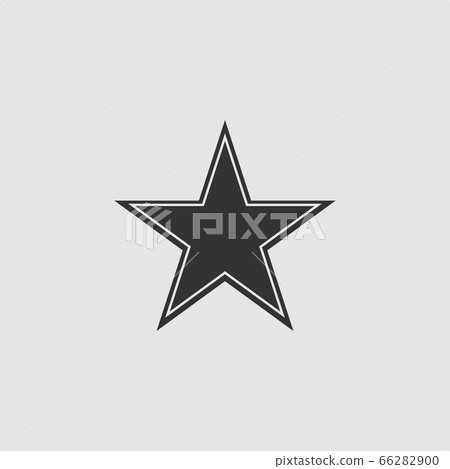 Star icon flat. Star icon flat. 66282900