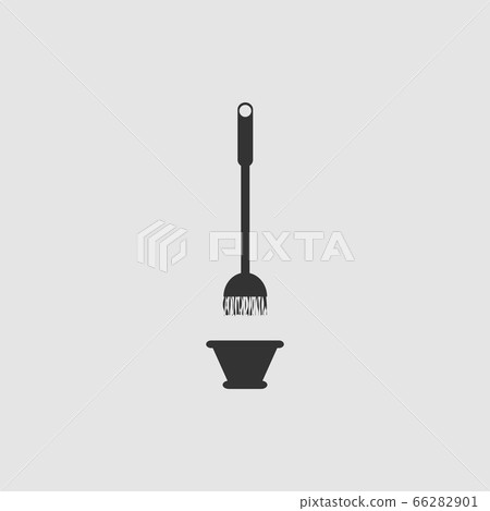 Mop and bucket icon flat. Mop and bucket icon flat. 66282901