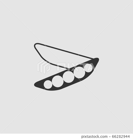 Peas icon flat. Peas icon flat. 66282944