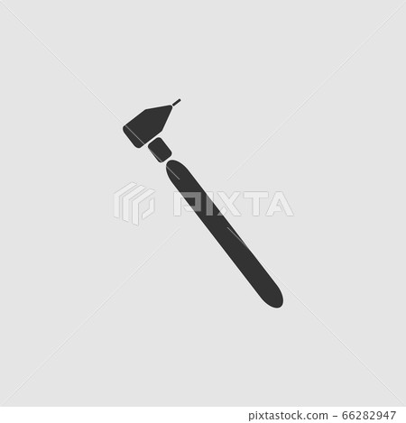 Tooth drilling machine icon flat. Tooth drilling machine icon flat. 66282947