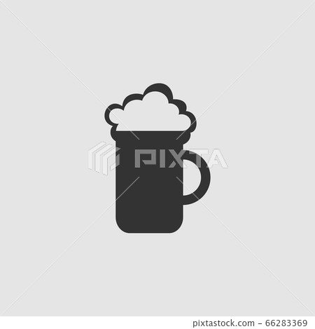 Beer icon flat. Beer icon flat. 66283369