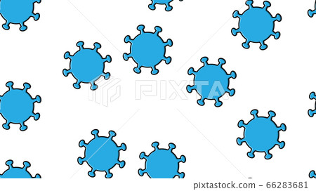 Endless seamless pattern of blue dangerous 66283681