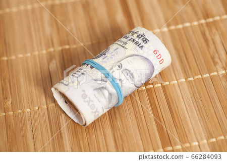 Roll of Indian rupees Roll of Indian rupees 66284093
