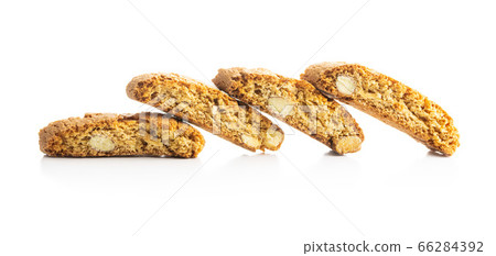 Sweet italian cantuccini cookies. Almonds 66284392