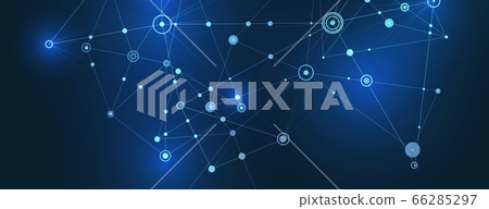 Internet connection abstract sense of science and technology graphic design background. Vector illustration 66285297