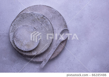 Handmade handcrafted concrete plates and bowls 66285486