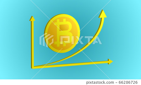 Beautiful gold expensive shiny bitcoin 66286726