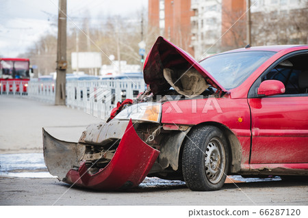 car accident at shallow depth of field car accident at shallow depth of field 66287120
