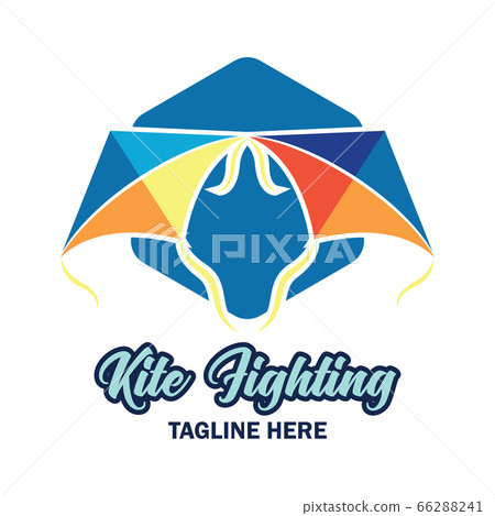 kite fighting logo with text space for your slogan kite fighting logo with text space for your slogan 66288241