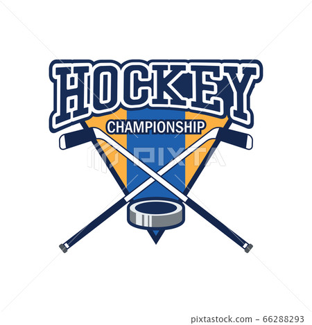 hockey logo with text space for your slogan 66288293
