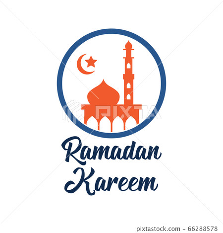 Ramadan Kareem Ramadan Mubarak Logo Stock Illustration 66288578 Pixta