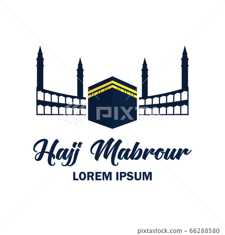 makkah kaaba hajj omra logo with text space for your slogan 66288580