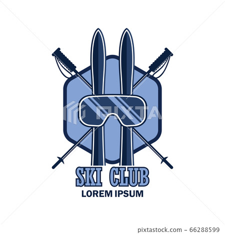 skiing logo with text space for your slogan skiing logo with text space for your slogan 66288599