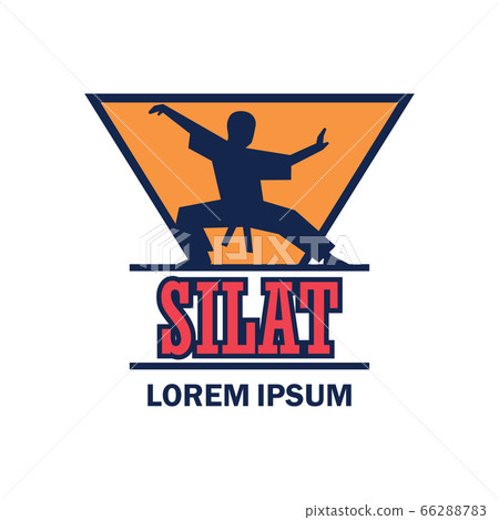 silat martial logo with text space for your slogan / tag line, vector illustration silat martial logo with text space for your slogan / tag line, vector illustration 66288783