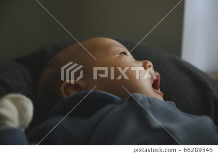 打哈欠的嬰兒 66289346