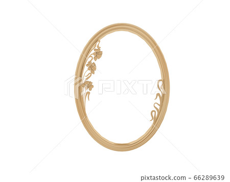 Golden vintage frame. Isolate mirror. Design retro element. physical realistic reflection . Golden vintage frame. Isolate mirror. Design retro element. physical realistic reflection . 66289639