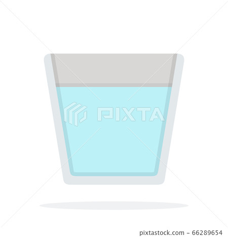 Glass of water for making coffee vector icon flat isolated Glass of water for making coffee vector icon flat isolated 66289654
