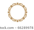 Golden vintage frame. Isolate mirror. Design retro element. physical realistic reflection . 66289978