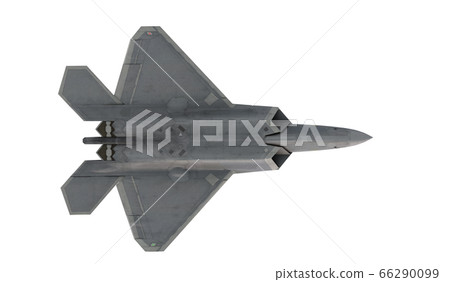 F -22 raptor , american military fighter plane.Jet plane. isolate white. 3d rendering F -22 raptor , american military fighter plane.Jet plane. isolate white. 3d rendering 66290099