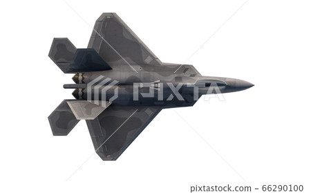 F -22 raptor , american military fighter plane.Jet plane. isolate white. 3d rendering F -22 raptor , american military fighter plane.Jet plane. isolate white. 3d rendering 66290100