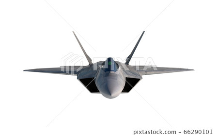 F -22 raptor , american military fighter plane.Jet plane. isolate white. 3d rendering F -22 raptor , american military fighter plane.Jet plane. isolate white. 3d rendering 66290101