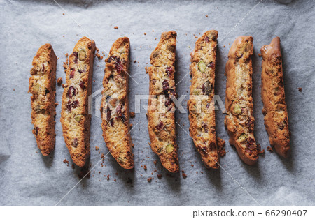 Sliced Biscotti, Italian cookies 66290407