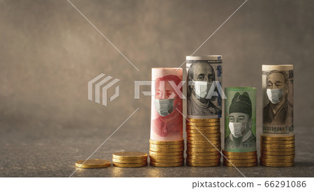 Banknote with mask Banknote with mask 66291086