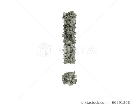 digits and characters from dollars. .isolate on white background. 3d rendering digits and characters from dollars. .isolate on white background. 3d rendering 66291208