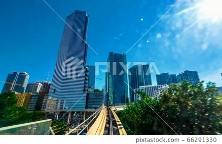 Miami Metro Mover Automated Train POV Miami Metro Mover Automated Train POV 66291330