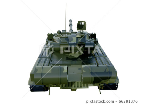 Russian military tank T-90. isolate on white background. 3d rendering 66291376