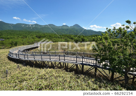 從知床五湖長廊看到的知床山(北海道) 從知床五湖長廊看到的知床山(北海道) 66292154