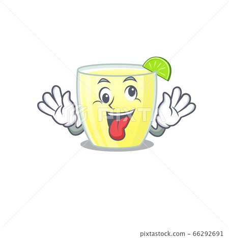 A mascot design of daiquiri cocktail having a funny crazy face A mascot design of daiquiri cocktail having a funny crazy face 66292691