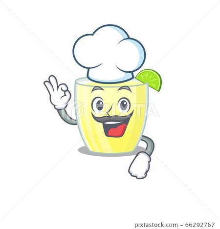 Talented daiquiri cocktail chef cartoon drawing wearing chef hat Talented daiquiri cocktail chef cartoon drawing wearing chef hat 66292767