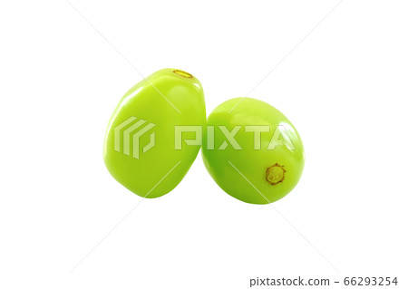 Fresh green grape isolated on white background 66293254