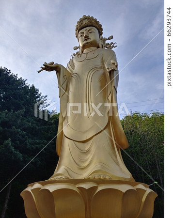 Scenery, Scenic Views, Buddha, Golden Buddha, Buddha, Golden Court, Sinwon-ri Voodoo Temple, Buddha's Day, Buddhism Image, Stone Pagoda, Lantern 66293744