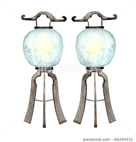 汶邦燈籠水彩插圖 66294332