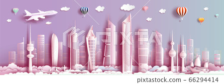 Travel Kuwait landmark with modern building, Travel Kuwait landmark with modern building, 66294414
